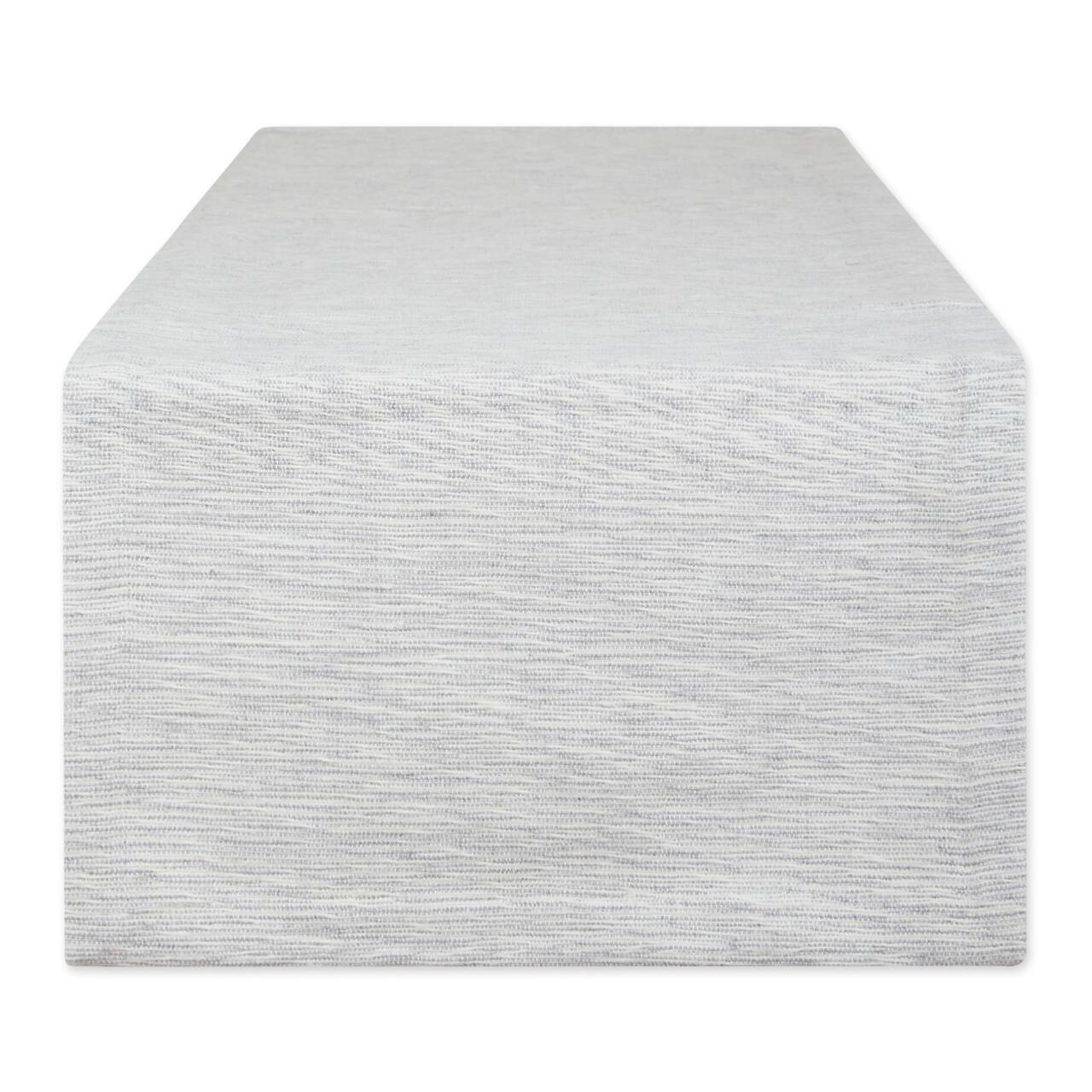 DII® 108" Tonal Recycled Cotton Slubby Rib Table Runner